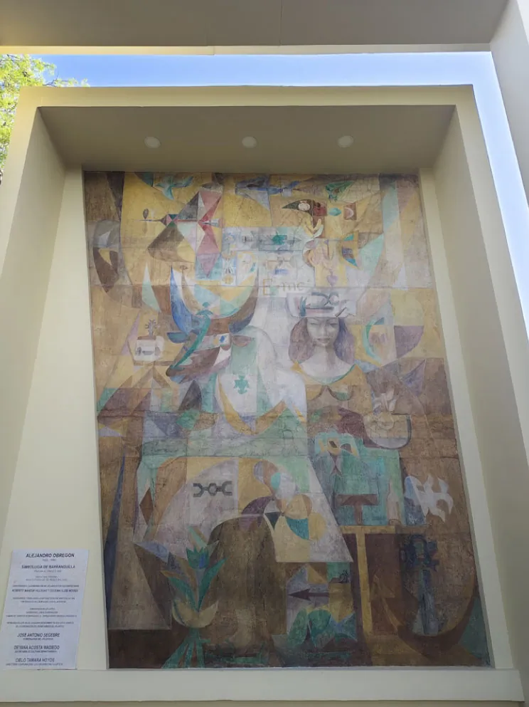 Restauran el mural ‘Simbología de Barranquilla’ de Alejandro Obregón en la Aduana: Patrimonio artístico del Caribe colombiano